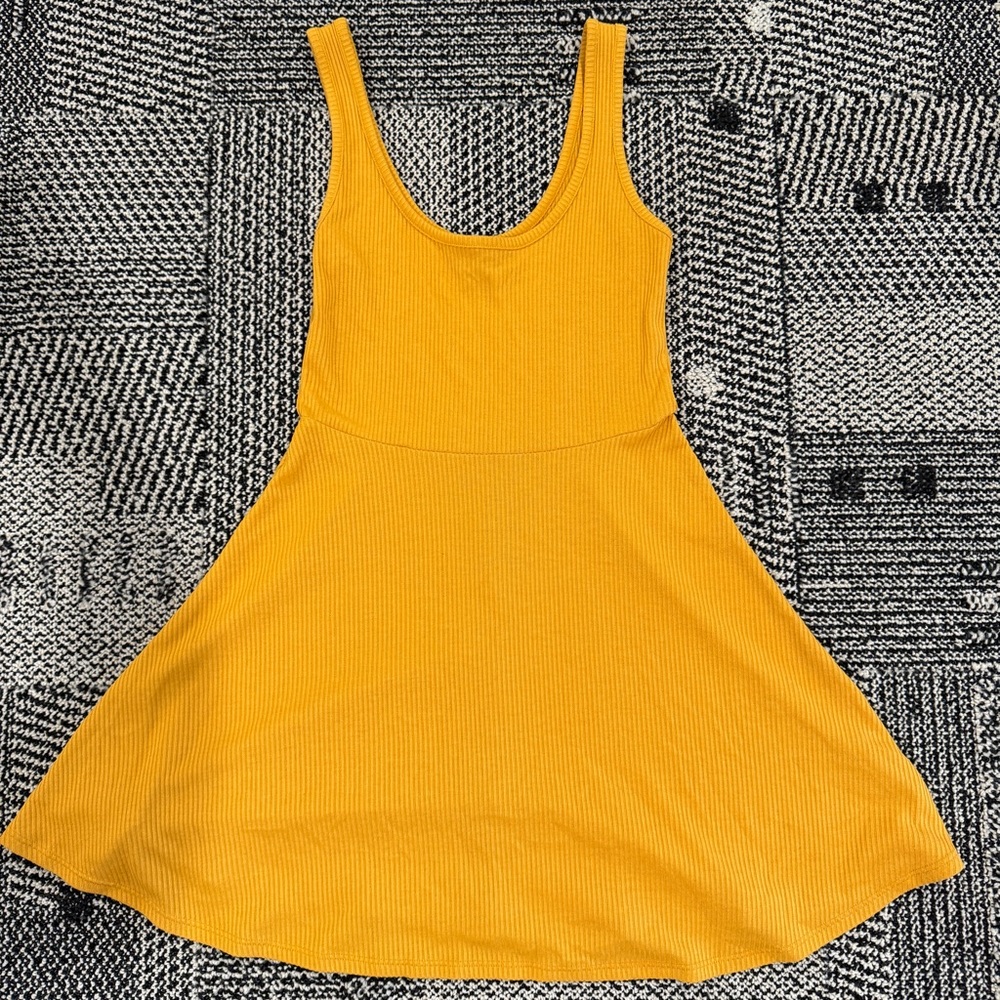 Forever 21 Mustard Ribbed Knit Top
